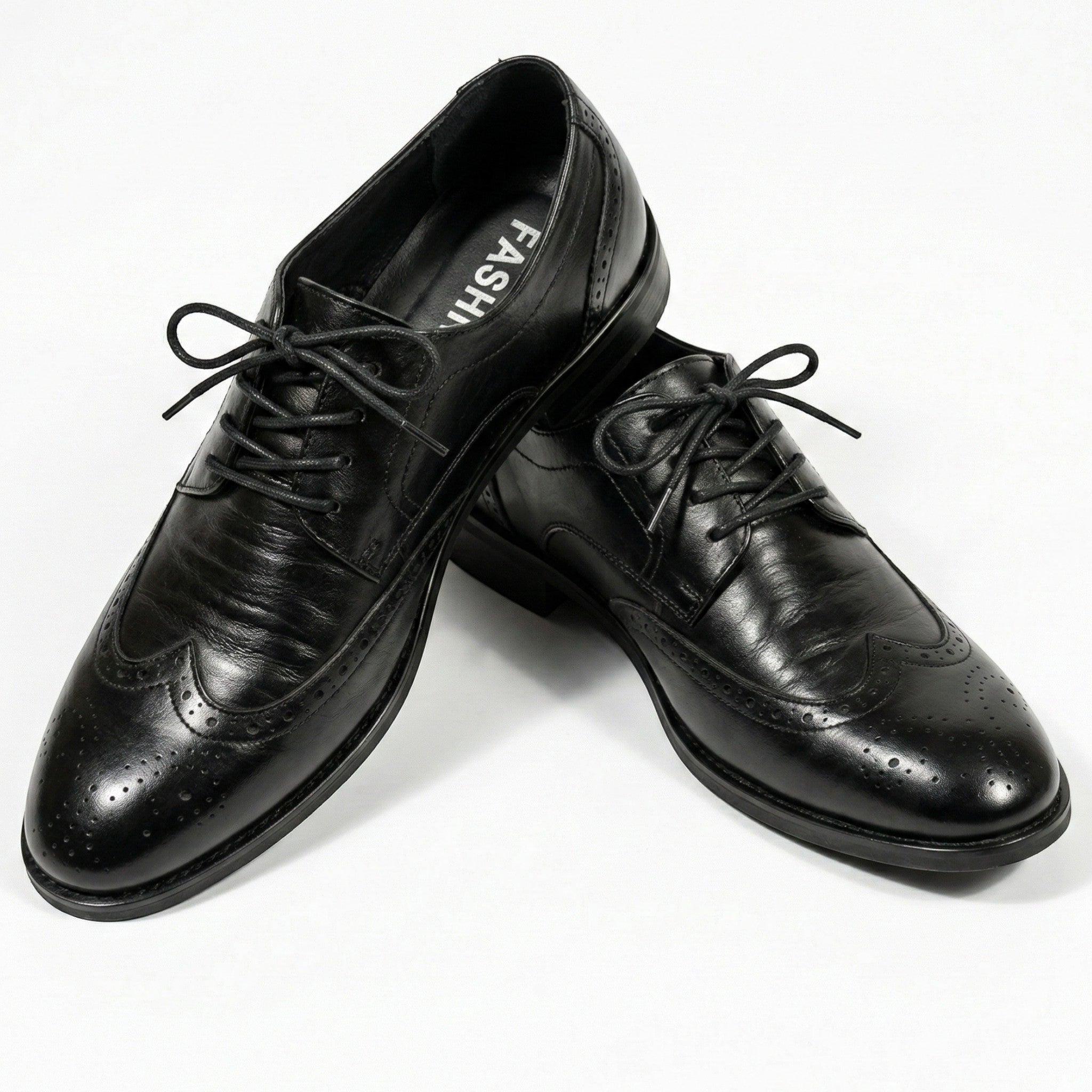 Arthur - Męskie buty oxford z dziurkowaniem