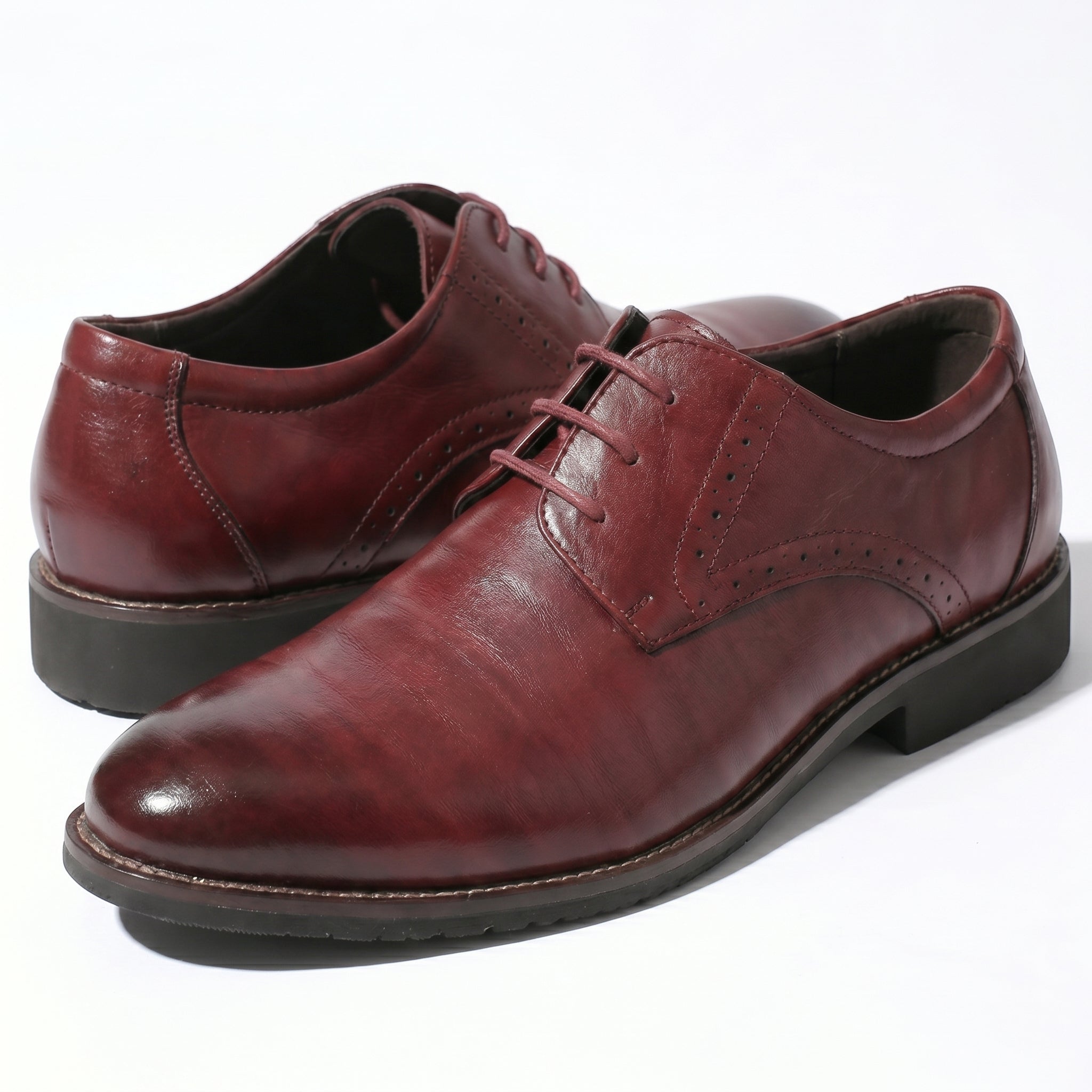 Arthur - Męskie Eleganckie Buty Derby z Subtelnym Wykończeniem Brogu