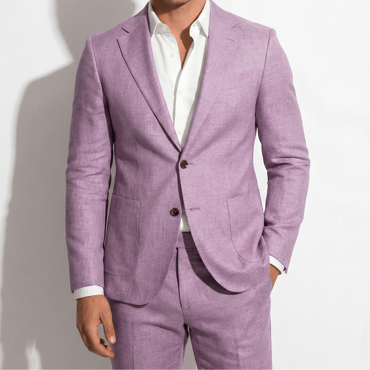 Thomas - Męski Garnitur Ślubny Slim Fit