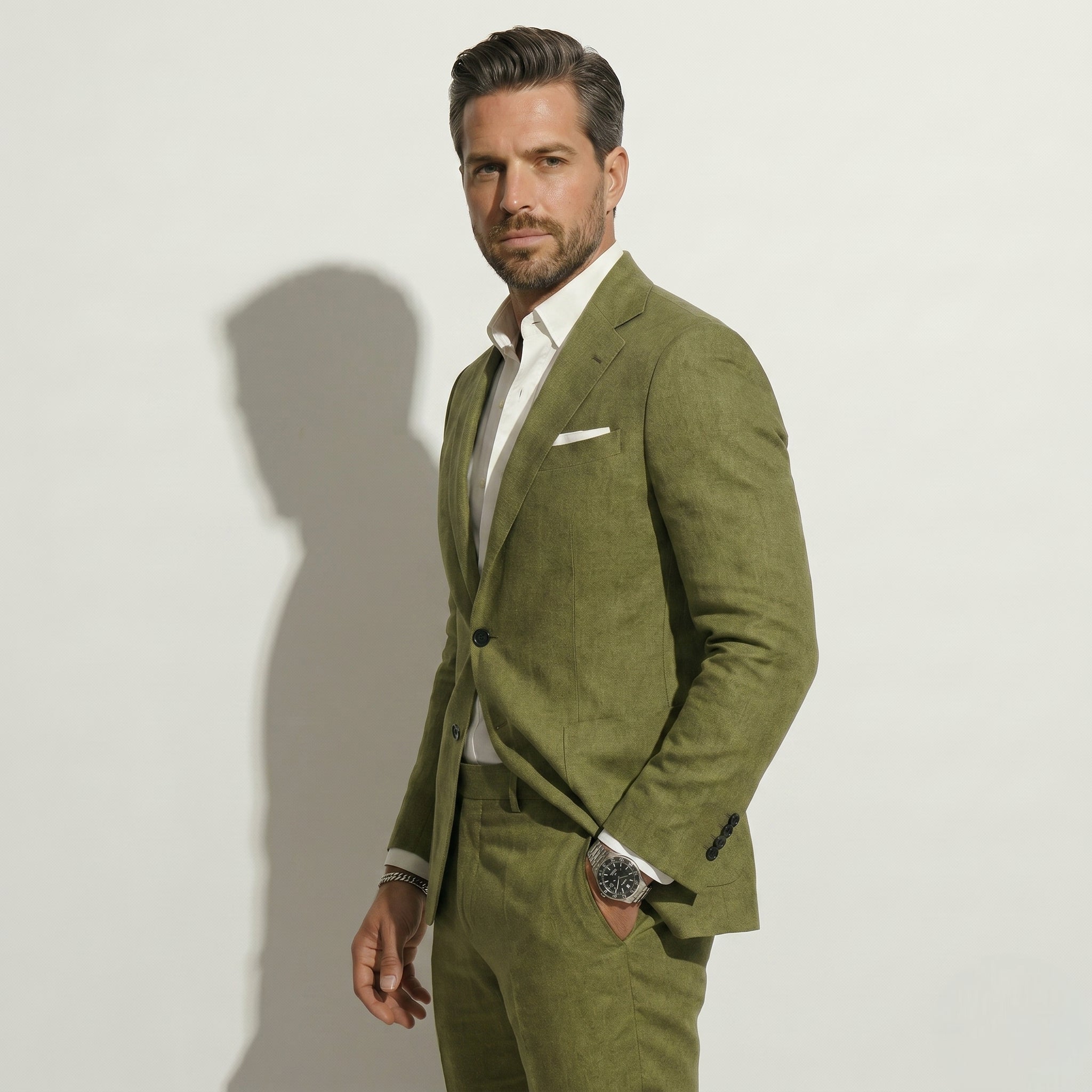 Thomas - Męski Garnitur Ślubny Slim Fit