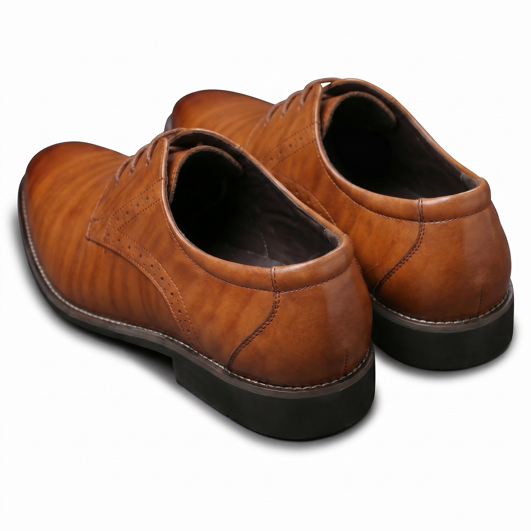 Arthur - Męskie Eleganckie Buty Derby z Subtelnym Wykończeniem Brogu