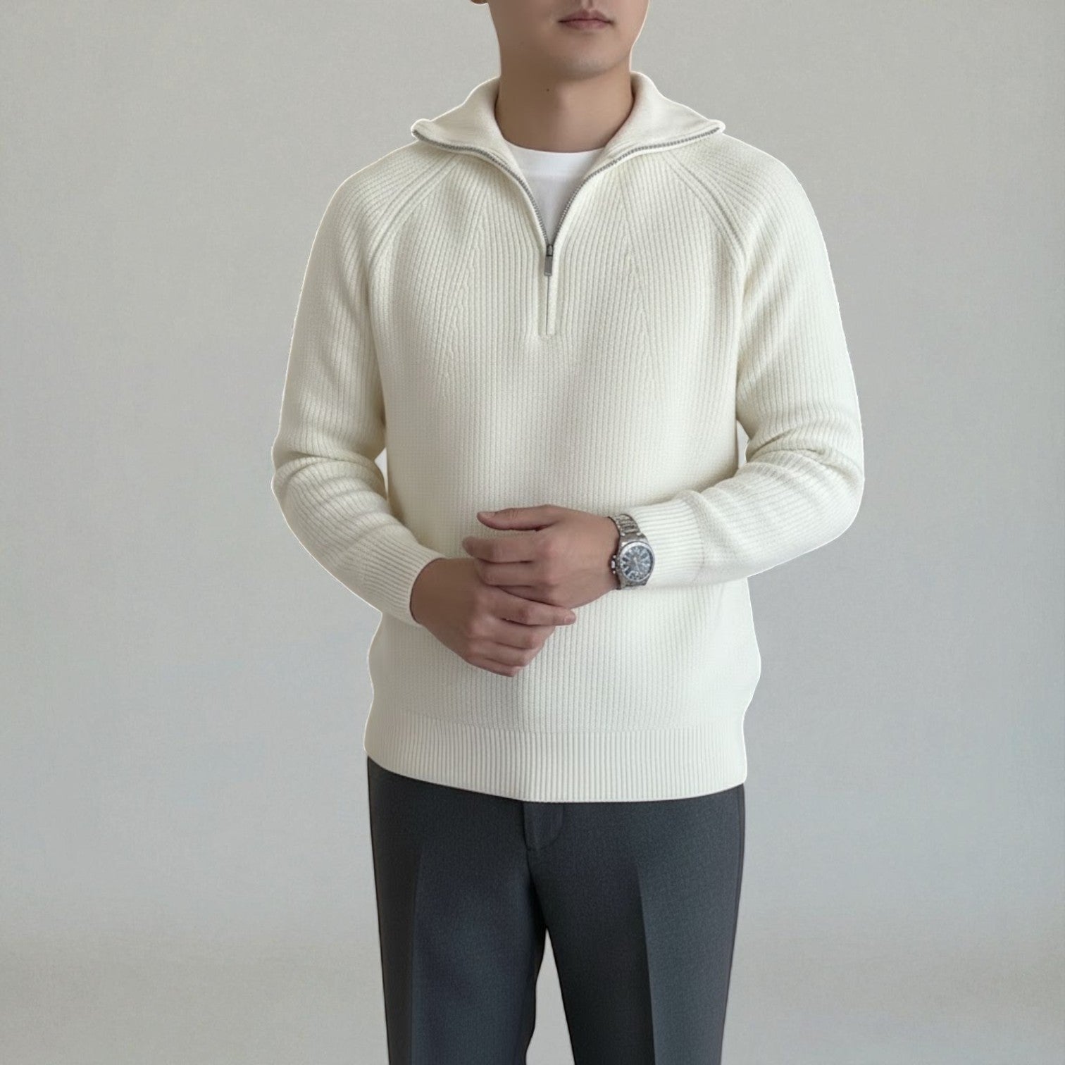 Elian – Męski wełniany sweter zimowy