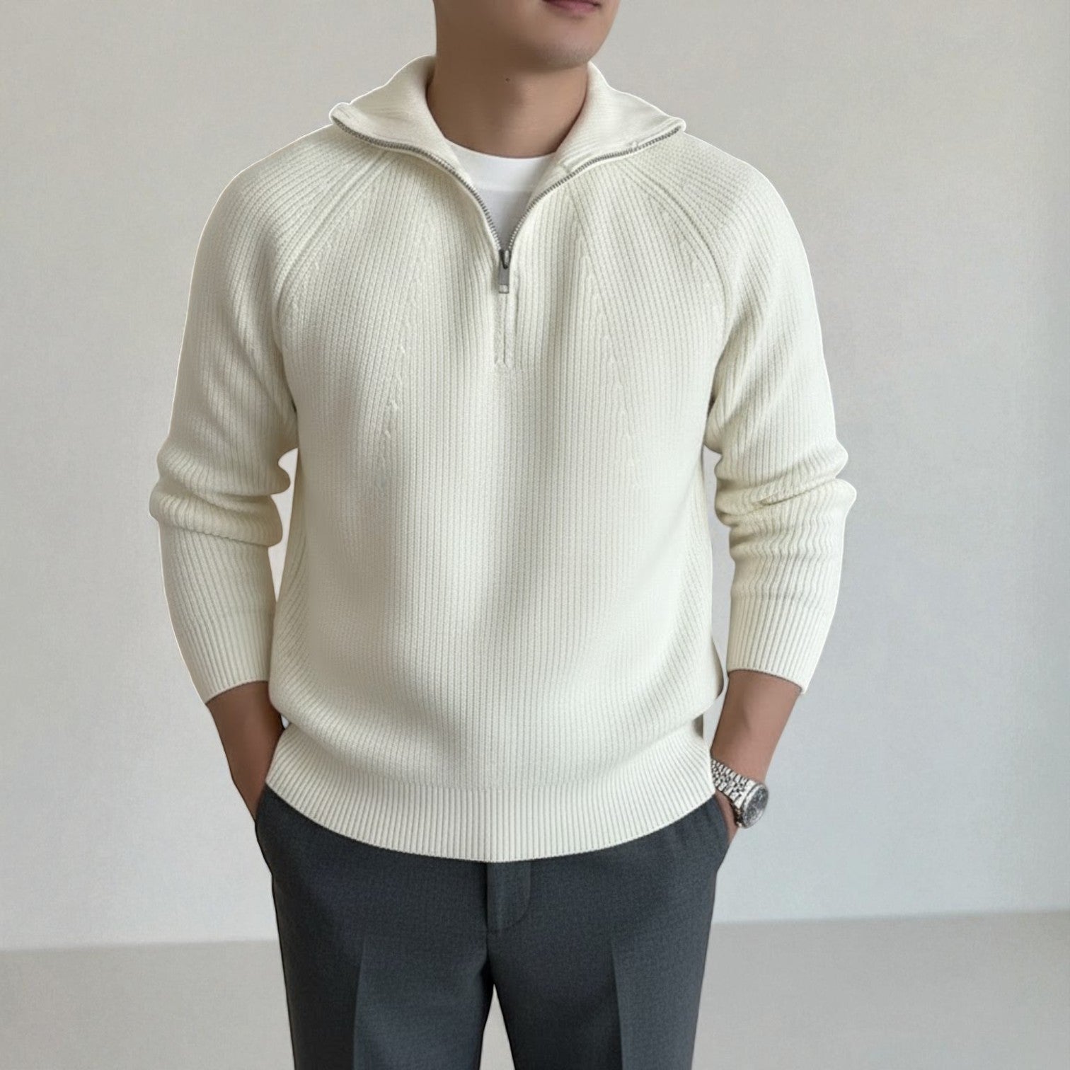 Elian – Męski wełniany sweter zimowy