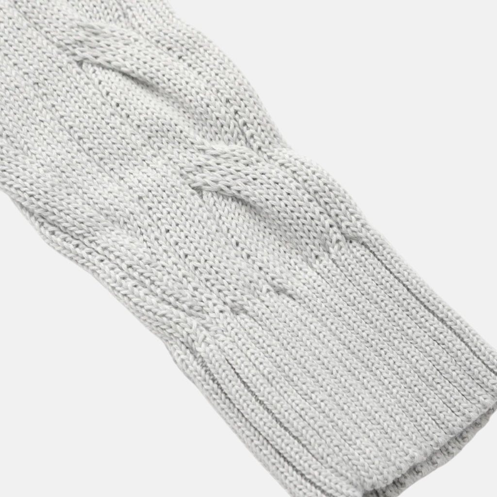 Lior – Męski sweter z bawełny z warkoczem i zamkiem błyskawicznym