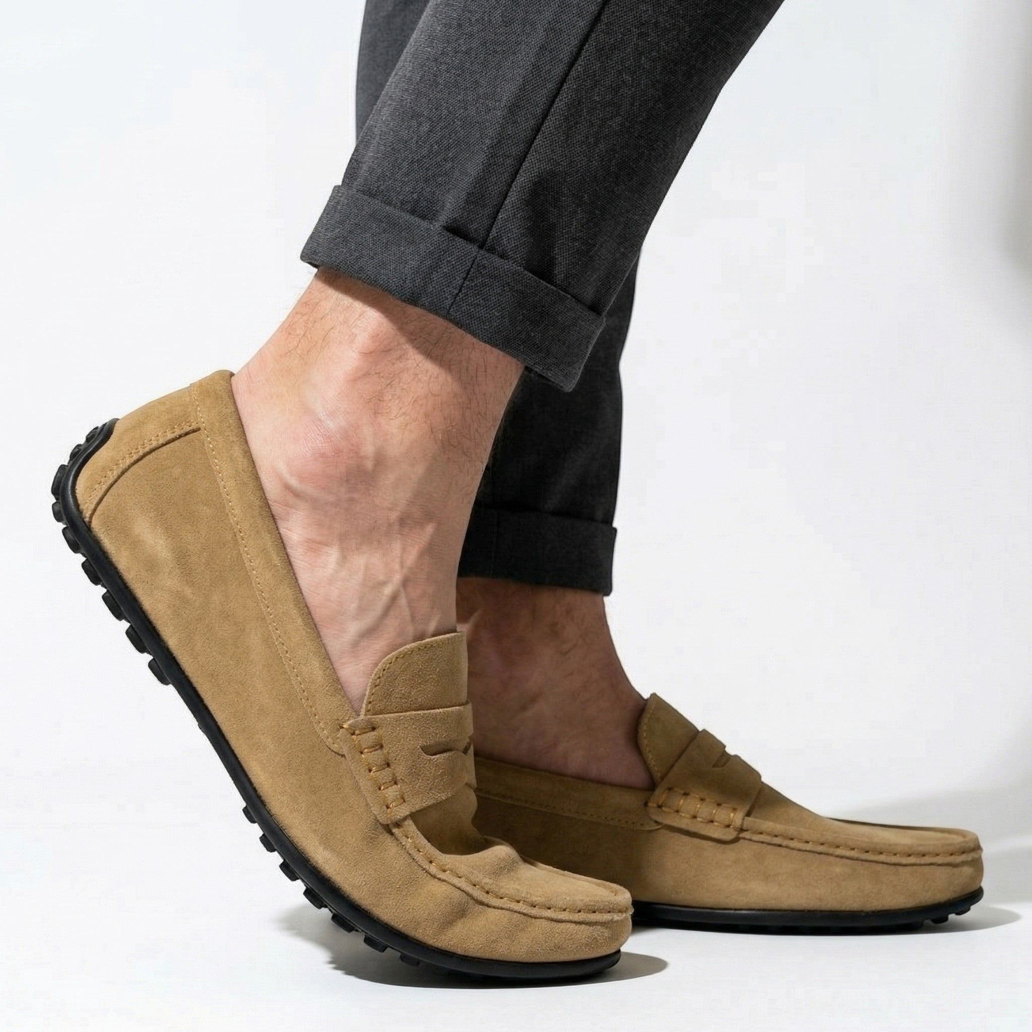 Oliver - Męskie ortopedyczne mokasyny typu slip-on