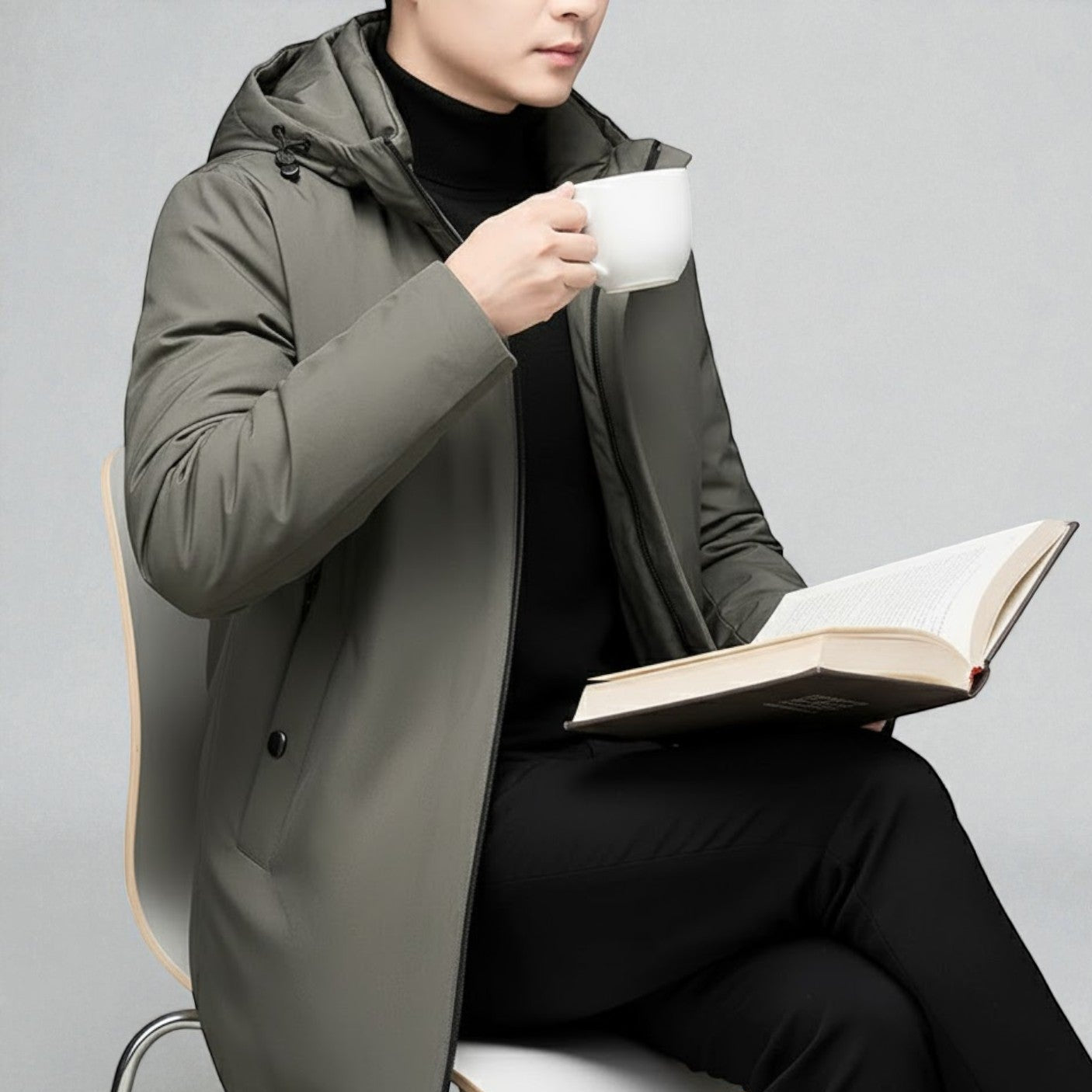 Riven – Męska zimowa kurtka z kapturem