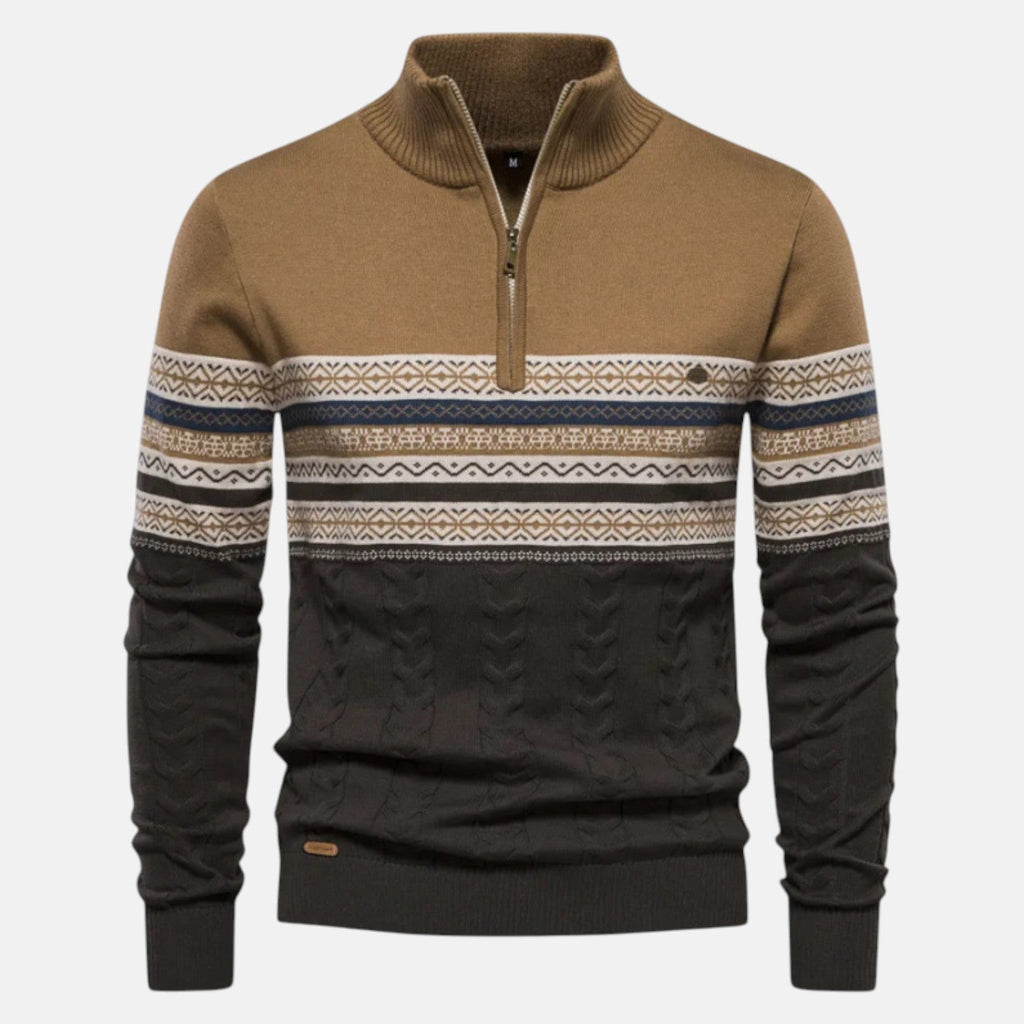 Rudy – Męski bawełniany sweter zimowy