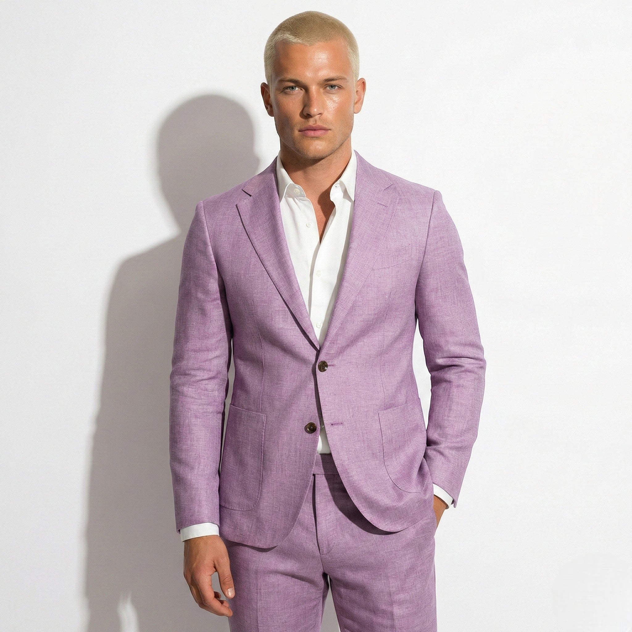 Thomas - Męski Garnitur Ślubny Slim Fit
