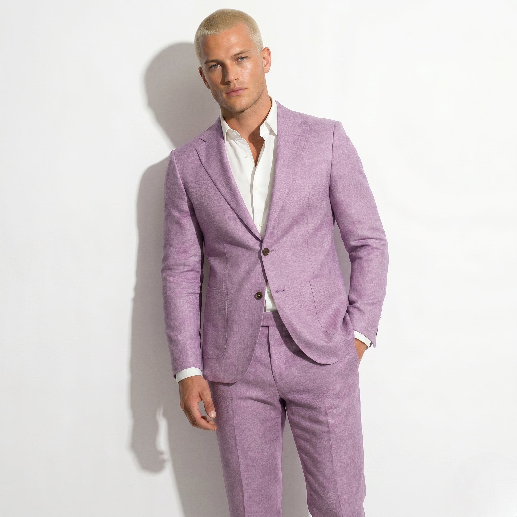 Thomas - Męski Garnitur Ślubny Slim Fit