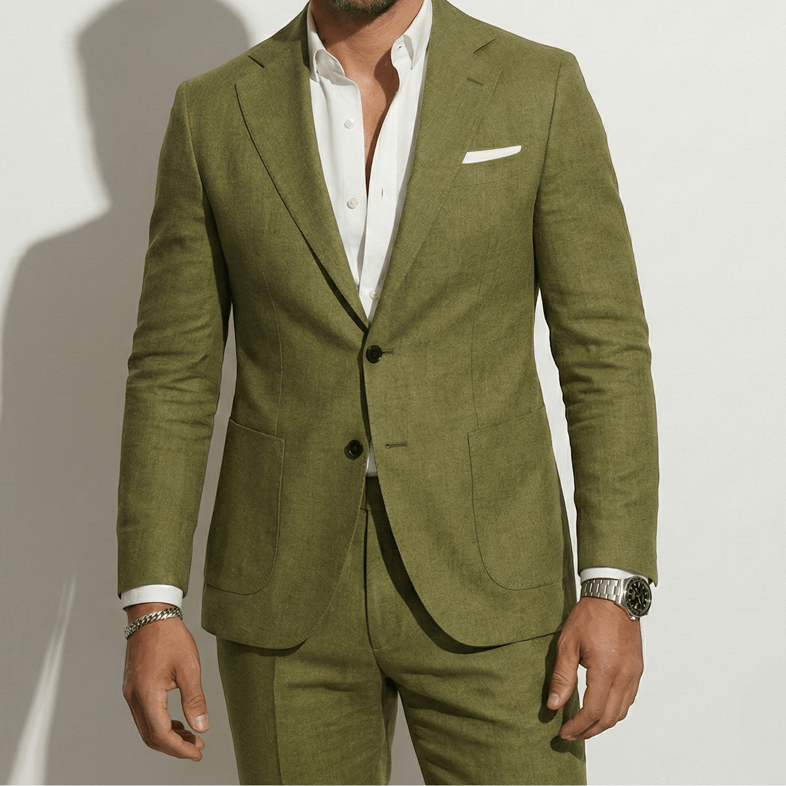 Thomas - Męski Garnitur Ślubny Slim Fit
