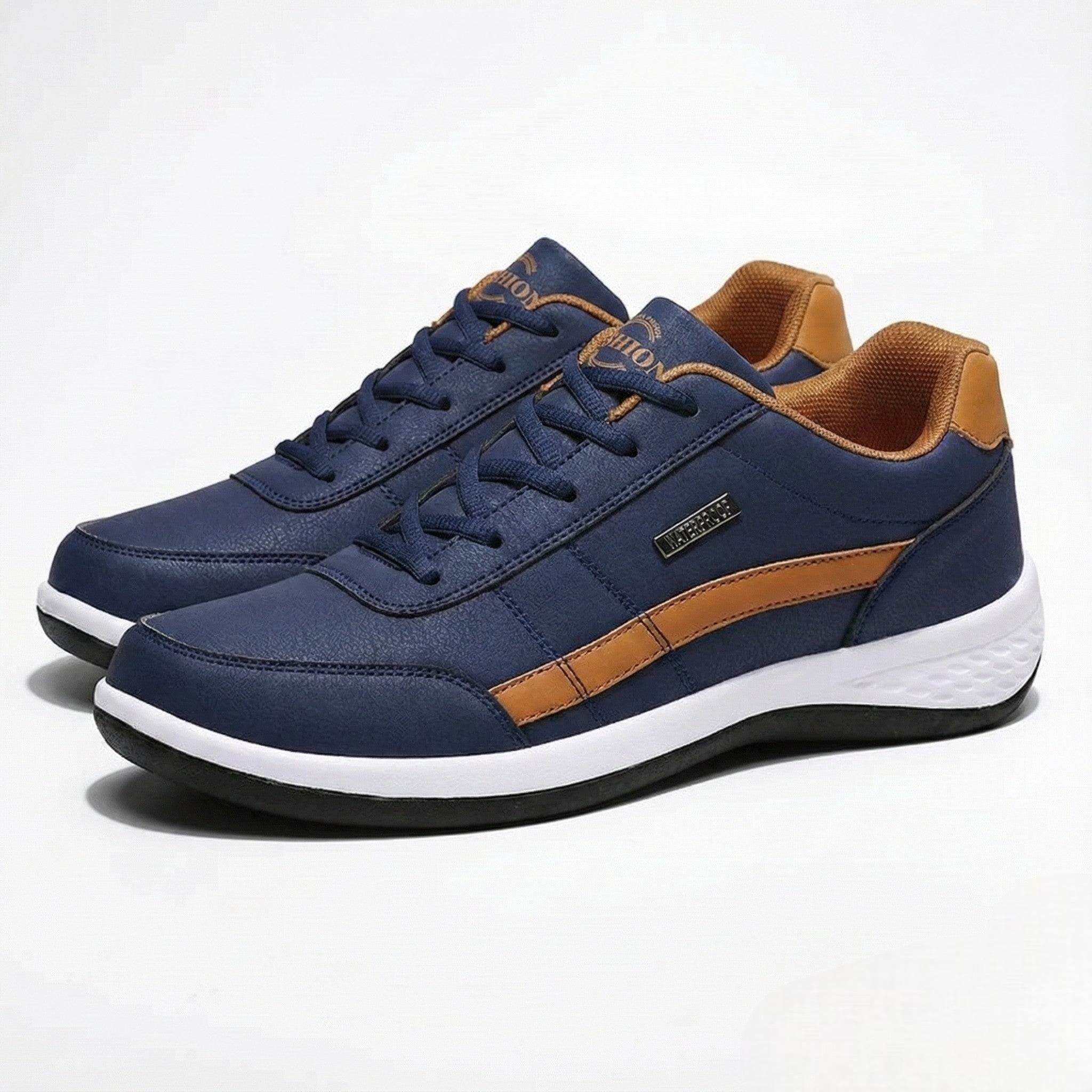 Męskie Skórzane Sneakersy